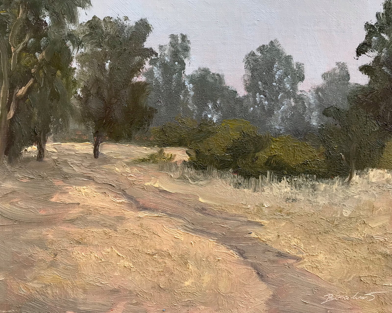 Ojai Meadows Preserve - Westside, Overcast Sky Study I, Ojai CA painting.